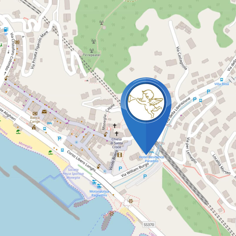 Hotel Residence Paradiso mappa