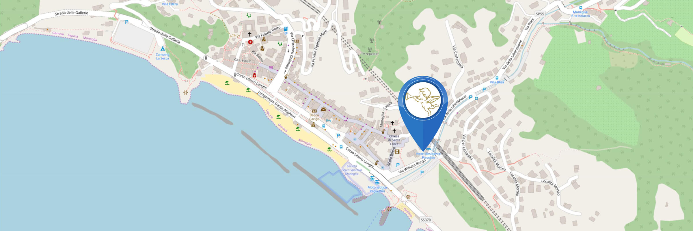 Hotel Residence Paradiso mappa